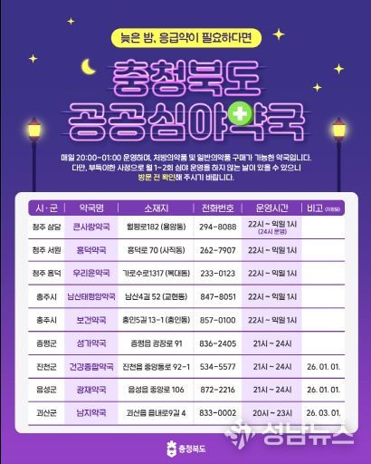 공공심야약국 카드뉴스