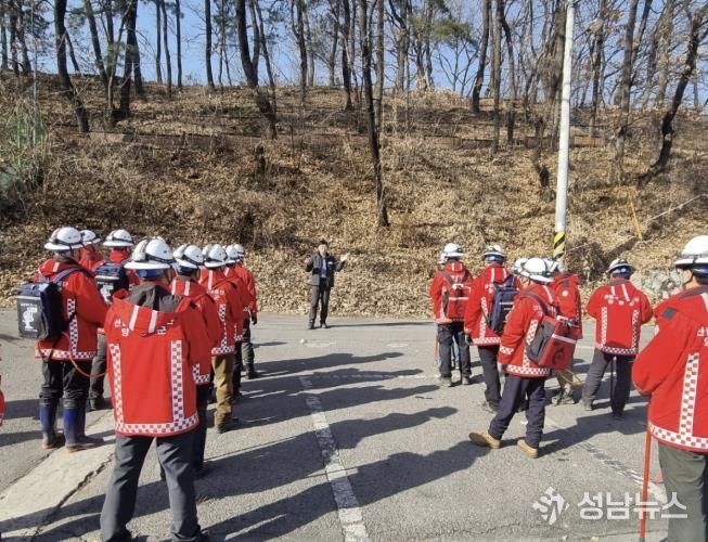 산불발생훈련사진