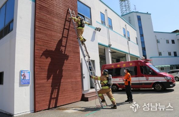 홍성소방서, 화재대응능력 1급 평가시험 대비 집중 훈련 실시