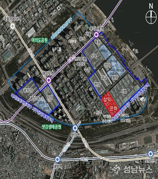 위치도 (영등포구 여의도동 51·52 일대)