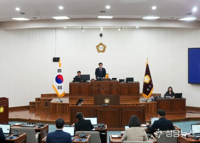 3월 26일 하남시의회 제346회 임시회 제2차 본회의. (사진_하남시의회 제공)