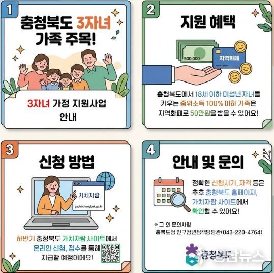 브리핑 백보드 자료-다자녀 가정 지원서업 확대