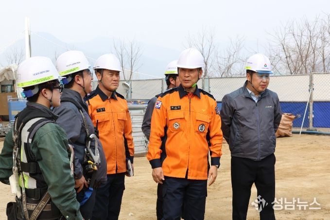 봄철 대형공사장 현장안전지도