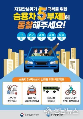 에너지 절약 및 승용차 5일제 홍보물
