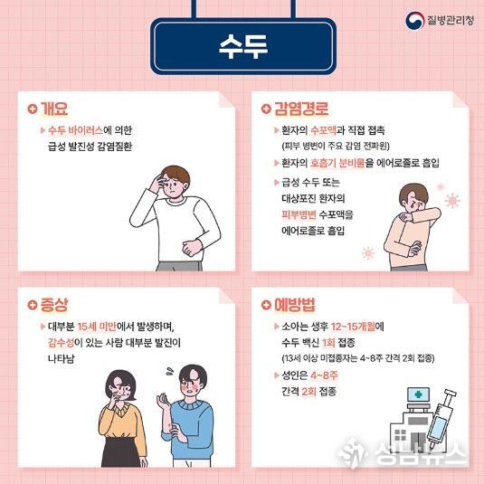 고양시 일산동구보건소, 수두 환자 증가에 따른 예방수칙 준수 당부